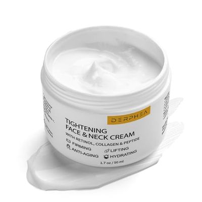 Neck Tightening Cream, Neck Cream, Face Firming Cream For Tightening &amp; Firming Skin, Fine lines, Loose &amp; Sagging Skin On Face, Neck, Or Other Skin Areas(1.7 OZ)