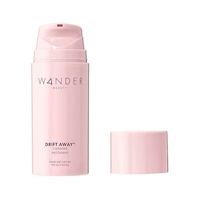 Wander Beauty Drift Away Face Cleanser - Reviving Foaming Cleanser Removes Makeup &amp; Impurities - Antioxidant-Rich Anti Aging Face Wash With Guava, Acai &amp; Sea Kelp - Non-Stripping Formula - 3.38 oz