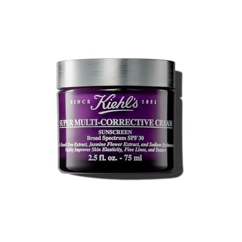 Kiehl's Super Multi-Corrective Cream SPF 30, Anti-aging Face Moisturizer for All Skin Types, UV Sunscreen Protection, Reduces Fine Lines &amp; Wrinkles, Firms Skin, Improves Skin Texture - 2.5 fl oz