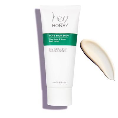 Hey Honey Skincare Love Your Body Shea Butter &amp; Honey Body Lotion | All Over Body Moisturizing For Dry Skin Softens &amp; Replenishes While Providing A Natural Glow &amp; Skin Elasticity | 6.8 Oz.