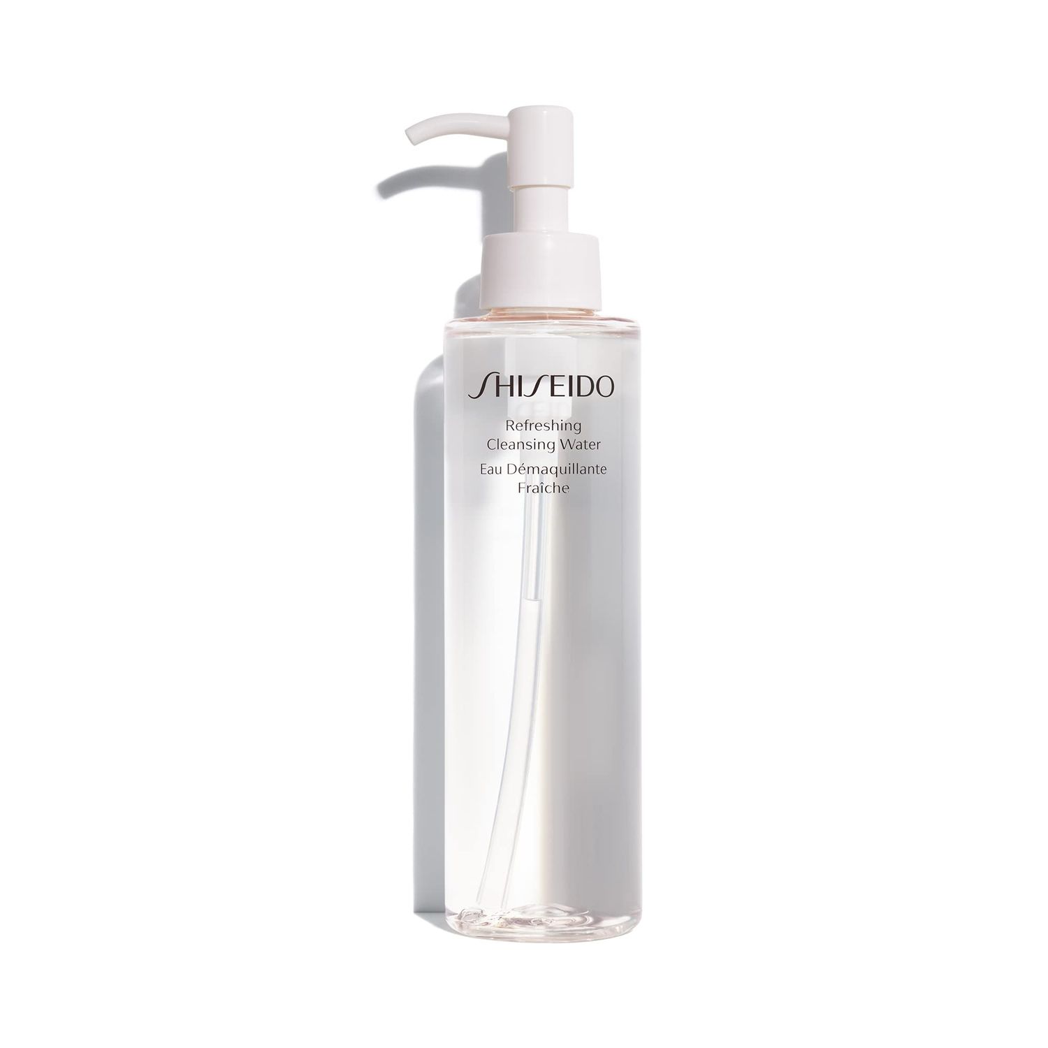Shiseido Refreshing Cleansing Water - 180 mL - Water-Based Wipe-Off Cleanser - Removes Makeup &amp; Oil - Non-Comedogenic, Alcohol &amp; Oil Free