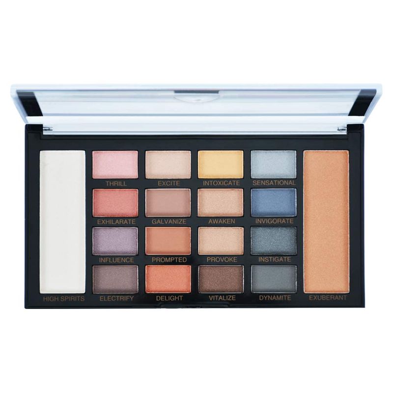 OBLHER B 16 Color eyeshadow Glitter Eyeshadow Palette 1 Color Face Highligter Powder +1 Color Face Bronzer Powder Palette(WY-9495-2)