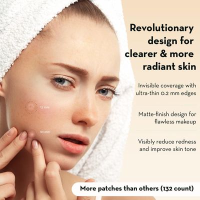 LE GUSHE Korean Pimple Patches for Face (132 dots) - Hydrocolloid Acne Patches with Tea Tree Oil - Invisible Blemish Patches - Dermatologist Tested Zit Patches | Korean Skin Care