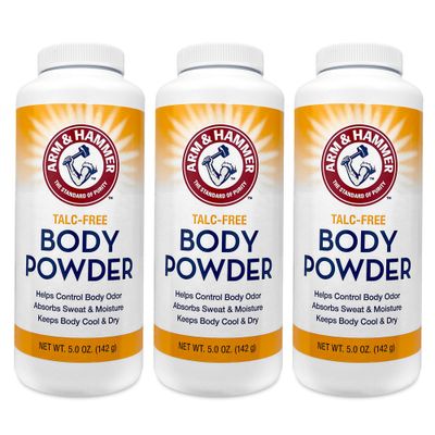 Talc-Free Body Powder for Body Odor Sweat &amp; Moisture (3 pack)