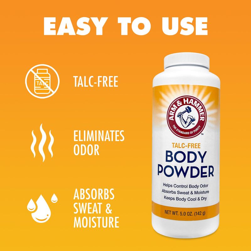 Talc-Free Body Powder for Body Odor Sweat &amp; Moisture (3 pack)