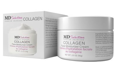 MD Selections Collagen Facial Cream, Face Moisturizer Cream for Dry Skin Vegan Anti Aging Crme d&#39; hydratation faciale au collagne, Collagen Face Cream, 2 fl oz