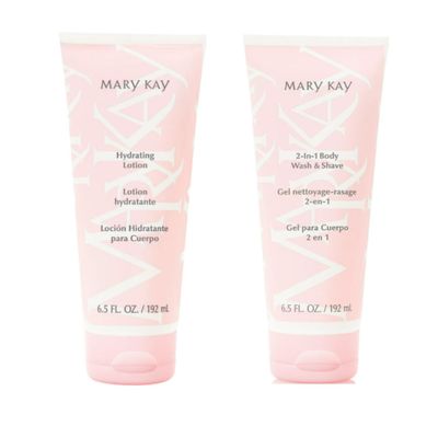 Mary Kay Hydrating Lotion &amp; 2-in-1 Body Wash &amp; Shave ~ 6.5 Oz Tubes
