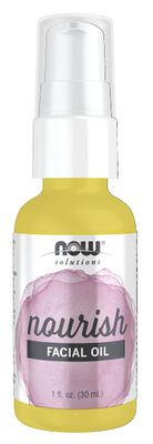 NOW Foods Solutions, Nourish Facial Oil With Antioxidants, Promotes Suppleness and Elasticity, 1-Ounce