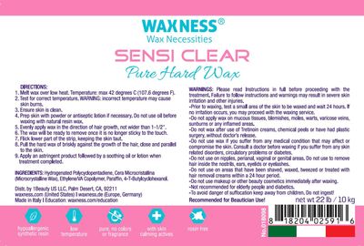 Waxness Sensi Clear Rosin Free Glass Hard Wax Bulk 22 lb / 10 kg