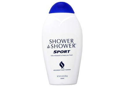 SHOWER TO SHOWER Body Powder Sport 8 oz (Pack of 6)