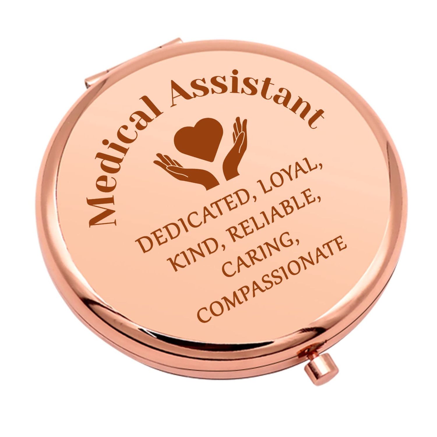 Medical Assistant Gifts Nurse Appreciation Gift for Women Compact Makeup Mirror Medical Assistant Graduation Gifts Doctor Assistant Gift Thank You Gift Folding Makeup Mirror Birthday Graduation Gifts