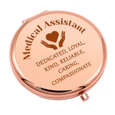 Medical Assistant Gifts Nurse Appreciation Gift for Women Compact Makeup Mirror Medical Assistant Graduation Gifts Doctor Assistant Gift Thank You Gift Folding Makeup Mirror Birthday Graduation Gifts