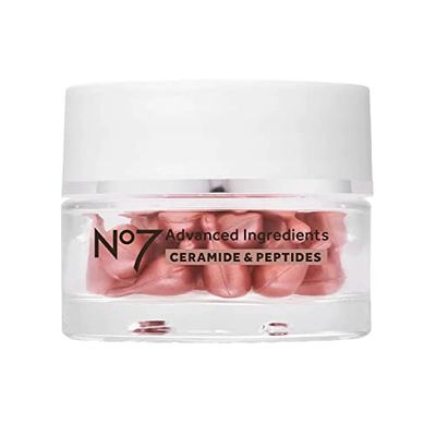 No7 Advanced Ingredients Ceramide &amp; Peptide Capsules - Anti Aging Face Serum for Fine Lines &amp; Wrinkles - Assists in Skin Repair and Helps to Nourish &amp; Firm Complexion (30pk)