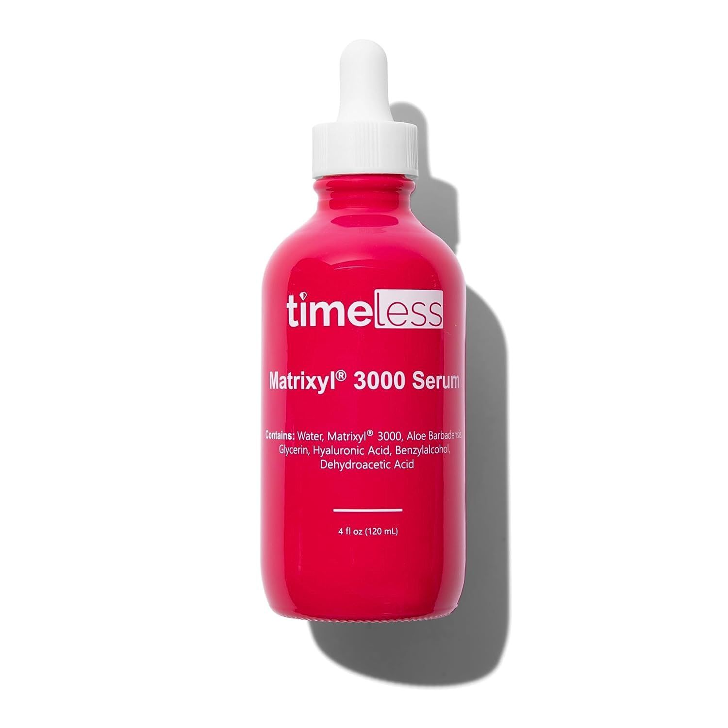 Timeless Skin Care Matrixyl 3000 Serum - Personal Care Face Serum Supports Hydration - Matrixyl Serum with Hyaluronic Acid - Fragrance-Free Serum for Skin Care - 4 oz
