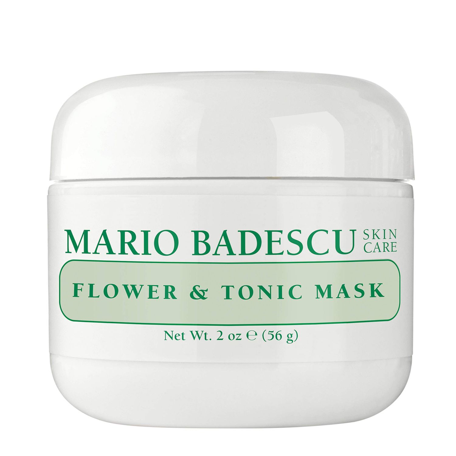 Mario Badescu Flower &amp; Tonic Mask - Absorbs Excess Oil and Shine - Gentle and Purifying Face Care for Men and Women - Facial Mask Ideal for Combination, Oily or Sensitive Skin, 2 oz