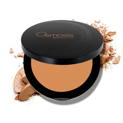 Osmosis Mineral Pressed Base Foundation, Lightweight Powder Makeup, Medium To Full Coverage, Matte Finish, 8 Shades, Terracotta, 0.34 Oz