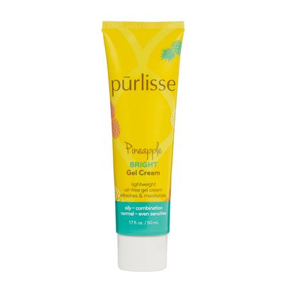 Purlisse Pineapple Brightening Gel Cream Cruelty-free &amp; clean, Paraben &amp; Sulfate-free, Pineapple brightens skin, Antioxidants revive and rejuvenate| 1.7 fl oz