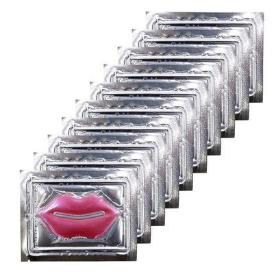 Ruzzut 30PCS Collagen Lip Mask,Crystal Moisturizing Lip Mask Sheet Lip Patches for Dry Lips &amp; Anti-Chapped, Lip Care Pads, Plumping Your Lip, Rose Pink
