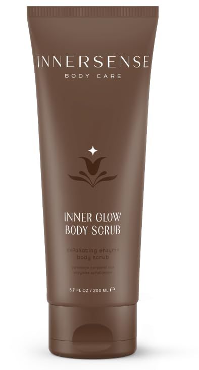 INNERSENSE Organic Beauty - Inner Glow Body Scrub | Non-Toxic, Cruelty-Free Exfoliating Enzyme Body Scrub (6.7 fl oz | 200 ml)