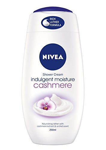 NIVEA Cashmere &amp; Cotton Oil Shower Gel (250ml), Body Wash with Vitamin C, E, and Precious Oils, Protects Skin from Drying Out and Leaves it Touchably Smooth