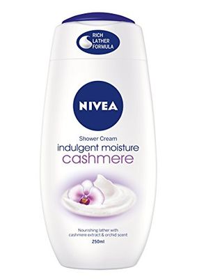 NIVEA Cashmere &amp; Cotton Oil Shower Gel (250ml), Body Wash with Vitamin C, E, and Precious Oils, Protects Skin from Drying Out and Leaves it Touchably Smooth