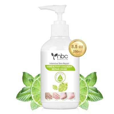 nbc BeautiLab Foot Callus Remover, Hand &amp; Foot Cream, Lotion for Extremely Dry Skin, Athletes Foot Treatment, Pedicure Foot Spa Products for Dry Hands, Cracked Feet, Rough and Dry Skin, 250ml Lemon