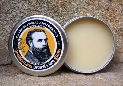 Professor Fuzzworthy's Beard Balm Gloss Leave In Conditioner All Natural Organic Beard Care with Leatherwood Honey &amp; Essential Plant Oils | Handmade in Tasmania Australia- 40g