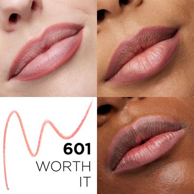LOral Paris Colour Riche Lip Liner Pencil, Creamy Lip Liner with Omega 3 and Vitamin E, 601 Worth It (Pinky Nude)