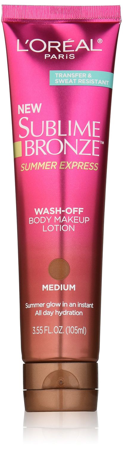 L&#39;Oral Paris Sublime Bronze Summer Express Body Makeup Lotion, Medium, 3.55 fl. oz.
