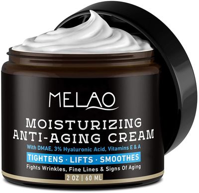 QIYES Moisturizing Cream | Body and Face Moisturizer for Dry Skin | Daily Moisturizer | Body Cream with Hyaluronic Acid | Fragrance Free, Non-Comedogenic, Reduce fine wrinkles, Face Cream 2 Ounce