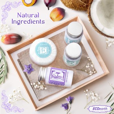 Luxury Travel and Hotel Amenities Set (1 Oz, 150 Pieces), Grade-A Guest Ingredients and Gift Packaging Toiletries, Includes 50 Round Soaps, 50 Shampoos &amp; 50 Conditioners by EcoEarth