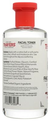 Thayers Alcohol-Free Rose Petal Soothing Witch Hazel for Face &amp; Skin with Aloe Vera UcvrXn, 3Pack (12 oz)