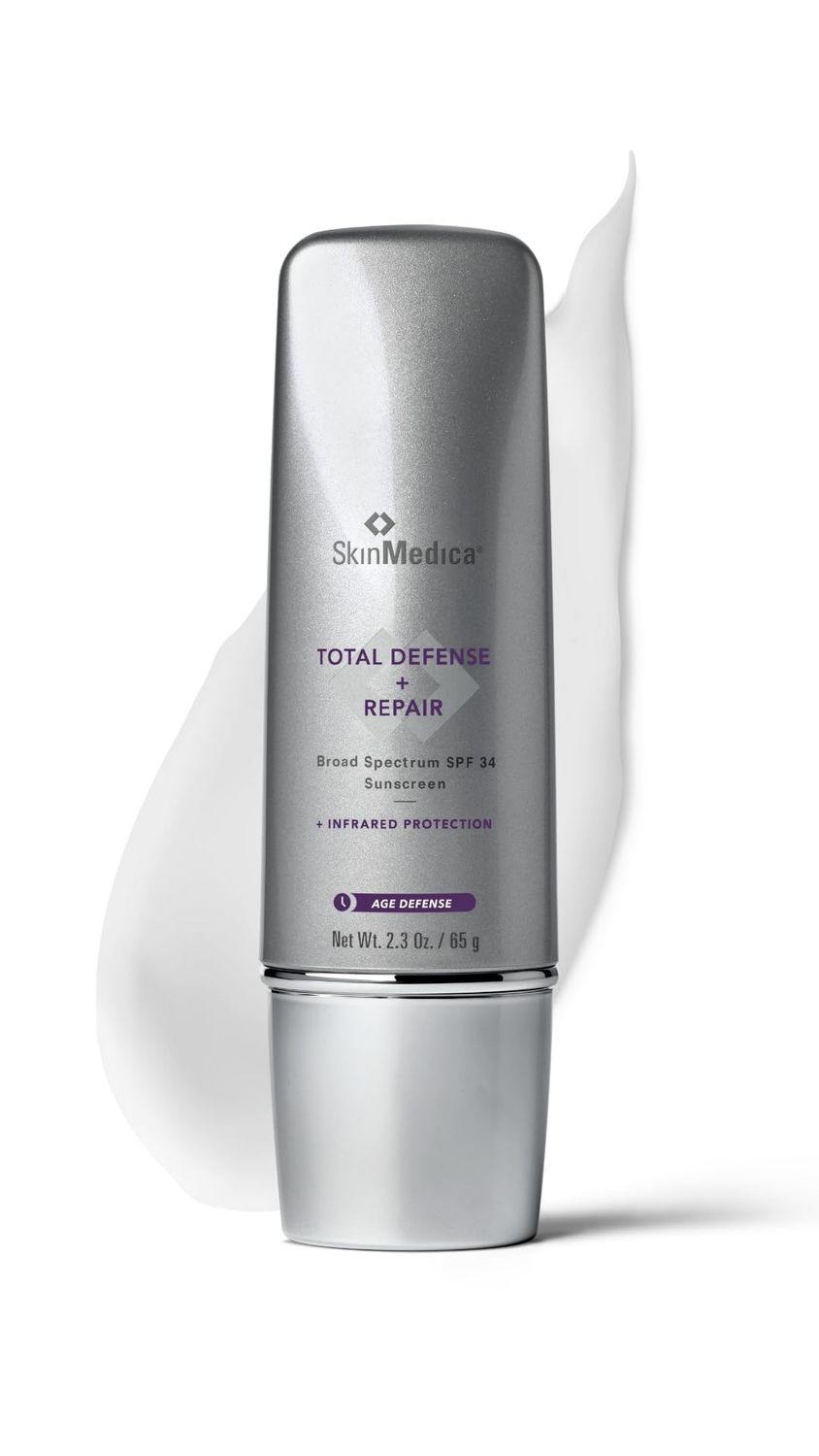 SkinMedica Total Defense + Repair SPF 34 Sunscreen for Face. This Lightweight, Facial Sunscreen is Ideal for Oily and/or Combination Skin, 2.3 Oz