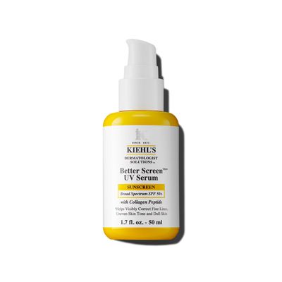 Kiehl&#39;s Better Screen UV Serum SPF 50+, Invisible Facial Sunscreen with Collagen Peptide, UV Filters to Shield UVA &amp; UVB, Helps Correct Visible Signs of Aging, Boosts Skin Radiance - 1.7 fl oz