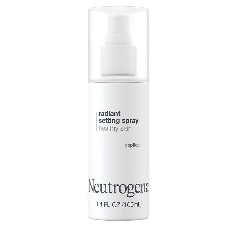 Neutrogena Radiant Makeup Setting Spray, Long-Lasting &amp; Weightless Face Setting Mist for Healthy Looking, Glowing Skin, 3.4 Fl Oz