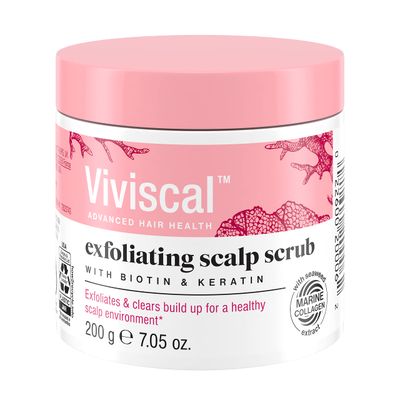 Viviscal Exfoliating Scalp Scrub, Clarifying Scrub with Biotin &amp; Keratin, Promote Fuller &amp; Healthier Hair Growth, Gentle Exfoliating Scalp Treatment, 200g (7.05 oz.)