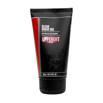 Uppercut Deluxe Clear Shave Gel, Cools and Comforts Skin for a Precise Shave, Lightweight and Hydrating Formula, Ideal for Normal and Oily Skin, 4 fl. oz / 120ml