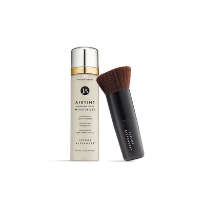 Jerome Alexander MagicMinerals AirTint Tinted Moisturizer AirBrush Spray Light | Tinted Moisturizer Spray with Anti-Aging Ingredients | Medium Dark |2PC