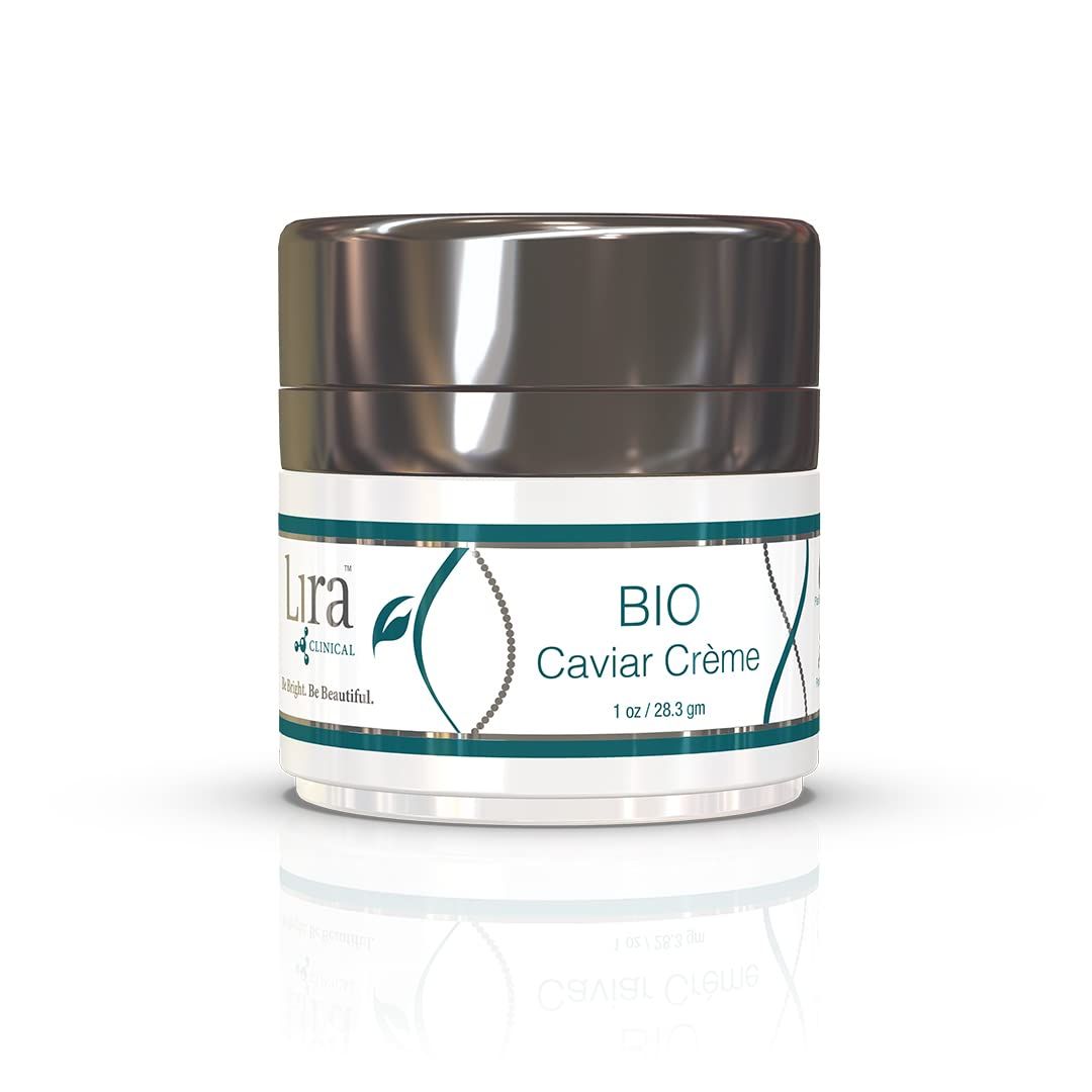 Lira Clinical BIO Caviar Creme - Anti Aging Face Moisturizer for Women and Men - Anti Wrinkle Face Cream with Plant Stem Cells - Perfect Hydrating Face Cream for All Skin Types - 1 Ounce