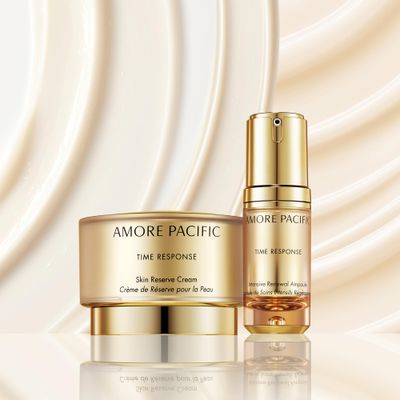 Time Response Intensive Renewal Cream &amp; Ampoule Set | Luxury Anti-Aging Korean Skincare