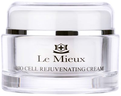 Le Mieux Bio Cell Rejuvenating Cream - Triple Peptide Facial Moisturizer with Hyaluronic Acid, Squalane &amp; Rose Hip, Night &amp; Day Cream for Face &amp; Neck, No Parabens or Sulfates (1.75 oz / 52 ml)