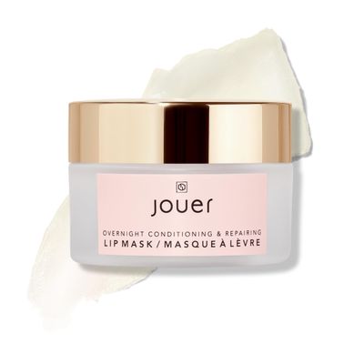 Jouer Conditioning &amp; Repairing Lip Mask - Overnight Lip Mask for Dry Lips - Moisturizing Lip Balm - Maxi Lip for Plumper Lips and Visual Fullness - with Jojoba Oil and Grapeseed Oil for Hydration