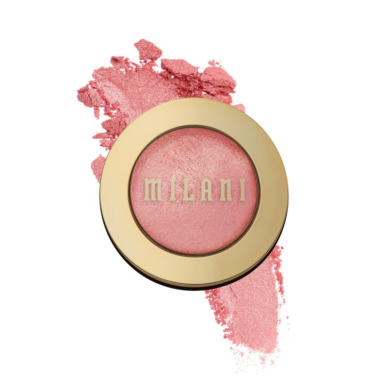 Milani Baked Blush - Dolce Pink (0.12 Ounce) Cruelty-Free Powder Blush - Shape, Contour &amp; Highlight Face for a Shimmery or Matte Finish