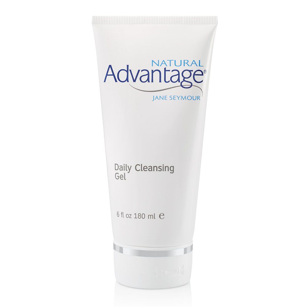 Natural Advantage Daily Cleansing Gel - Gentle Hydrating Wash - Light Fragrance - 6 Ounces by Jane Seymour