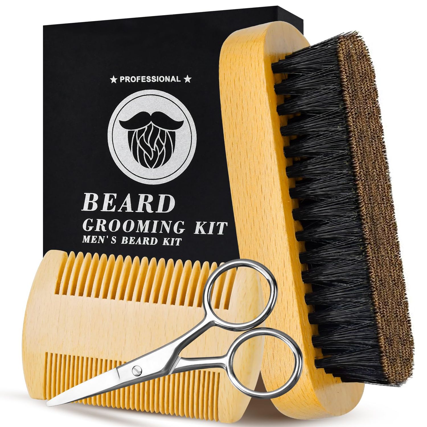 Valentines Day Gifts for Him Beard Brush for Men Mustache Valentine&#39;s Day Anniversary Fathers Day Birthday Gifts for Boyfriend Husband from Wife Daughter Son Christmas Stocking Stuffers for Men