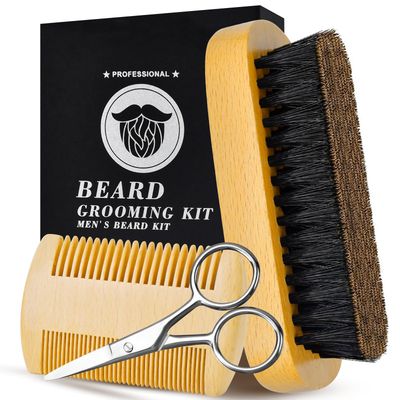 Valentines Day Gifts for Him Beard Brush for Men Mustache Valentine&#39;s Day Anniversary Fathers Day Birthday Gifts for Boyfriend Husband from Wife Daughter Son Christmas Stocking Stuffers for Men