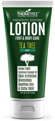 Oleavine Tea Tree Oil Lotion with Neem Oil for Foot &amp; Body - Helps Soothe Skin Irritation and Fight Body Odor TheraTree