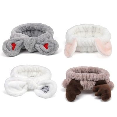 TODDER Spa Headband Skincare Headband Headband for Washing Face Animal Ears Makeup Hheadband Face Wash Headband Cute Headbands for Women Girls