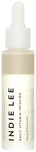 Indie Lee Daily Vitamin Infusion - Balancing Face Oil with Antioxidants, Rosehip Seed Oil + Squalane for Face Hydration - For Sensitive, Dry, Uneven + All Skin Types (30ml)