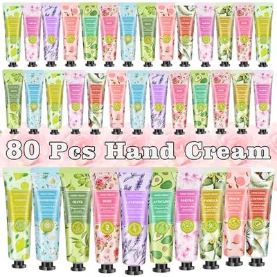 OFUN 80 Pack Hand Cream Gift Set - Mini Lotion Bulk Hand Lotion Travel Size, Lotion Sets for Women Gift, Hand Care Cream for Christmas Mother&#39;s Day Valentine&#39;s Day, Christmas Gifts for Women